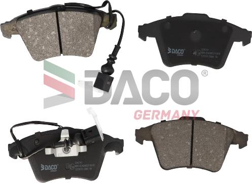 DACO Germany 324210 - Brake Pad Set, disc brake autospares.lv