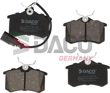 DACO Germany 324755 - Brake Pad Set, disc brake autospares.lv