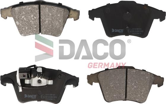 DACO Germany 324761 - Brake Pad Set, disc brake autospares.lv