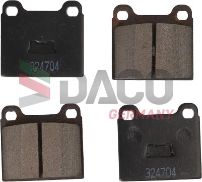 DACO Germany 324704 - Brake Pad Set, disc brake autospares.lv