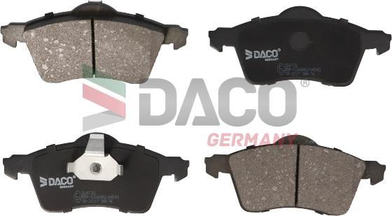 DACO Germany 324736 - Brake Pad Set, disc brake autospares.lv