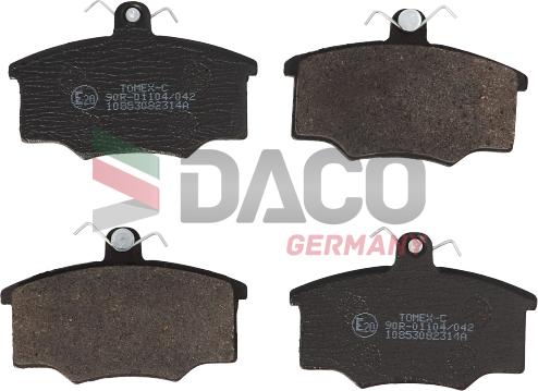 DACO Germany 324723 - Brake Pad Set, disc brake autospares.lv