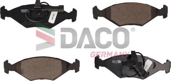 DACO Germany 320909 - Brake Pad Set, disc brake autospares.lv