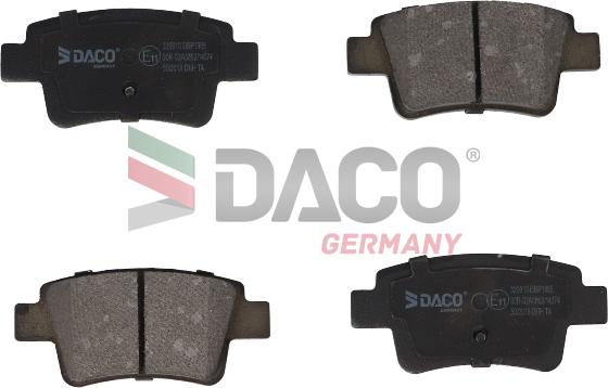 DACO Germany 320910 - Brake Pad Set, disc brake autospares.lv