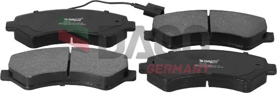 DACO Germany 320922 - Brake Pad Set, disc brake autospares.lv