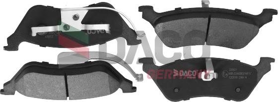 DACO Germany 320501 - Brake Pad Set, disc brake autospares.lv