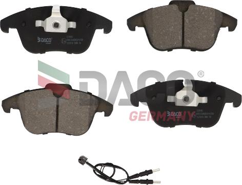 DACO Germany 320640 - Brake Pad Set, disc brake autospares.lv