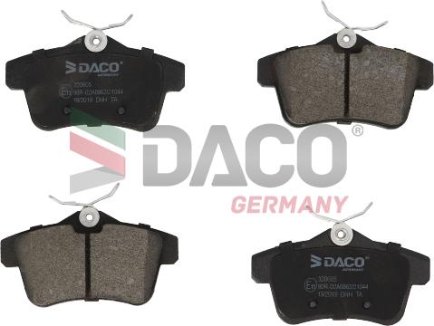 DACO Germany 320605 - Brake Pad Set, disc brake autospares.lv