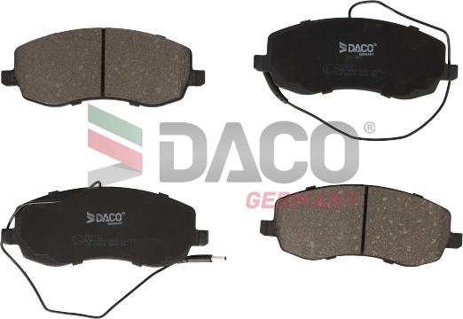 DACO Germany 320612 - Brake Pad Set, disc brake autospares.lv