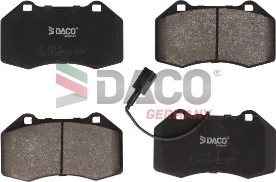 DACO Germany 320109 - Brake Pad Set, disc brake autospares.lv