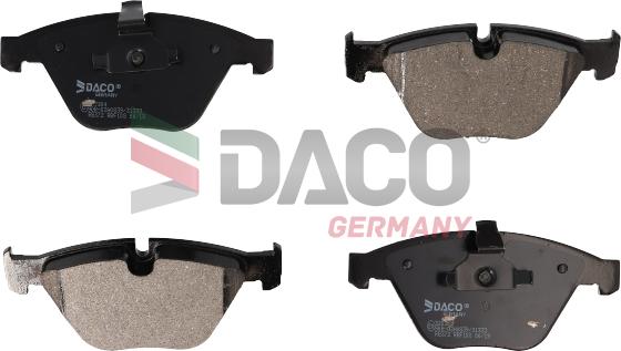 DACO Germany 320304 - Brake Pad Set, disc brake autospares.lv