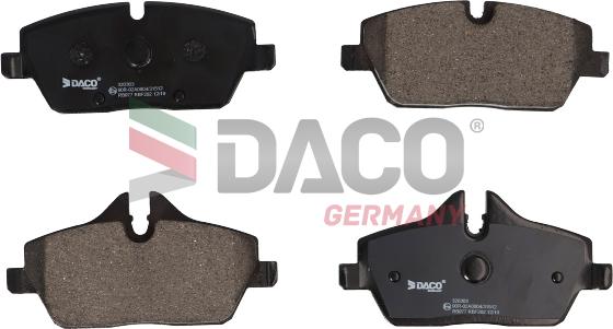 DACO Germany 320303 - Brake Pad Set, disc brake autospares.lv