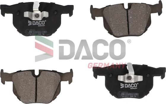 DACO Germany 320310 - Brake Pad Set, disc brake autospares.lv