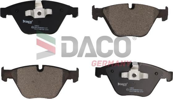 DACO Germany 320321 - Brake Pad Set, disc brake autospares.lv