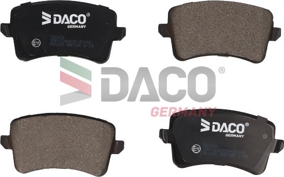 DACO Germany 320224 - Brake Pad Set, disc brake autospares.lv