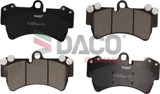 DACO Germany 320225 - Brake Pad Set, disc brake autospares.lv