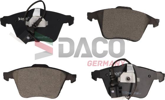 DACO Germany 320221 - Brake Pad Set, disc brake autospares.lv