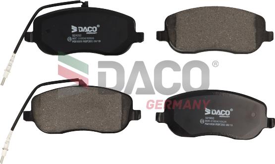 DACO Germany 321952 - Brake Pad Set, disc brake autospares.lv