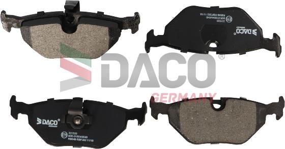 DACO Germany 321520 - Brake Pad Set, disc brake autospares.lv