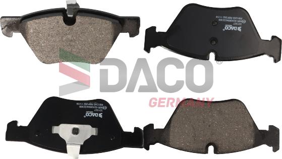 DACO Germany 321527 - Brake Pad Set, disc brake autospares.lv
