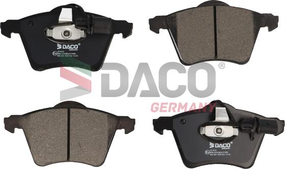 DACO Germany 321010 - Brake Pad Set, disc brake autospares.lv