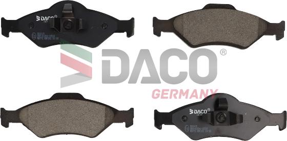 DACO Germany 321013 - Brake Pad Set, disc brake autospares.lv