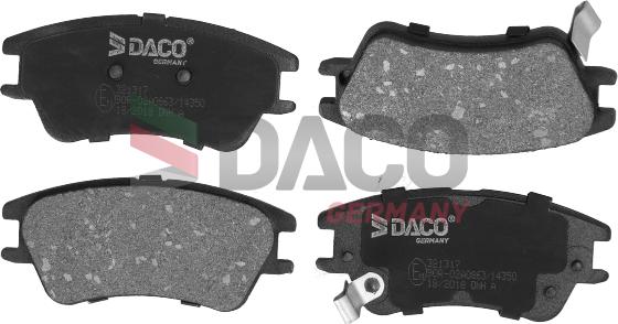 DACO Germany 321317 - Brake Pad Set, disc brake autospares.lv