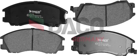 DACO Germany 321330 - Brake Pad Set, disc brake autospares.lv