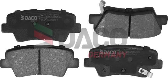 DACO Germany 321323 - Brake Pad Set, disc brake autospares.lv