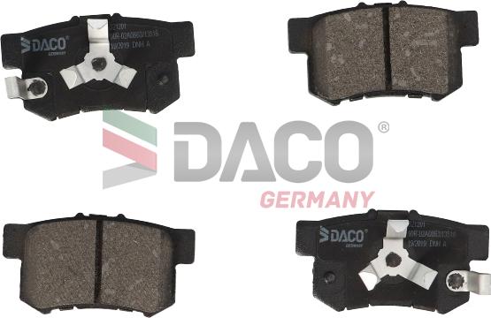 DACO Germany 321201 - Brake Pad Set, disc brake autospares.lv