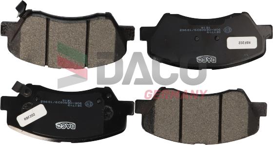 DACO Germany 321719 - Brake Pad Set, disc brake autospares.lv