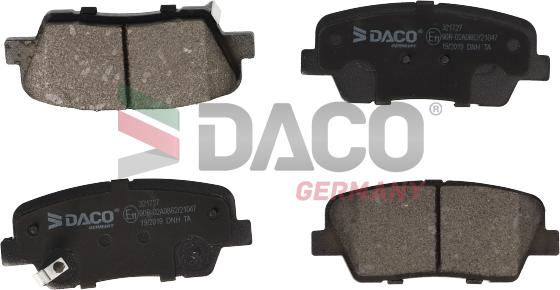 DACO Germany 321727 - Brake Pad Set, disc brake autospares.lv