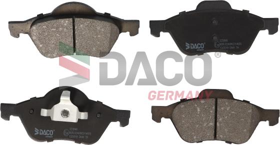 DACO Germany 323948 - Brake Pad Set, disc brake autospares.lv