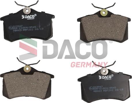 DACO Germany 323947 - Brake Pad Set, disc brake autospares.lv