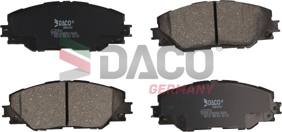 DACO Germany 323912 - Brake Pad Set, disc brake autospares.lv