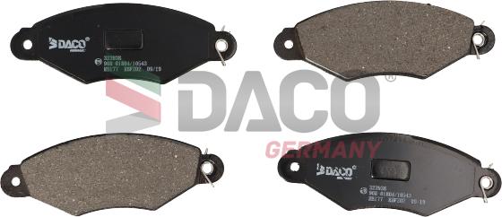 DACO Germany 323938 - Brake Pad Set, disc brake autospares.lv