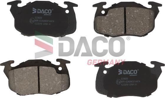 DACO Germany 323920 - Brake Pad Set, disc brake autospares.lv