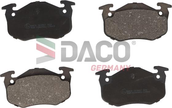 DACO Germany 323927 - Brake Pad Set, disc brake autospares.lv