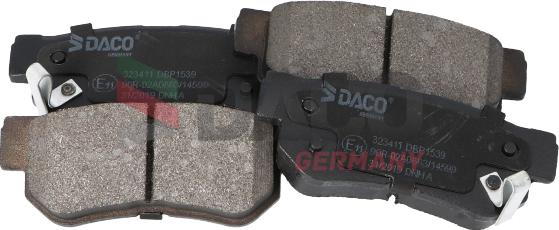 DACO Germany 323411 - Brake Pad Set, disc brake autospares.lv