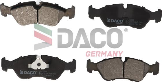 DACO Germany 323607 - Brake Pad Set, disc brake autospares.lv