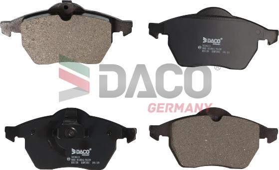 DACO Germany 323613 - Brake Pad Set, disc brake autospares.lv