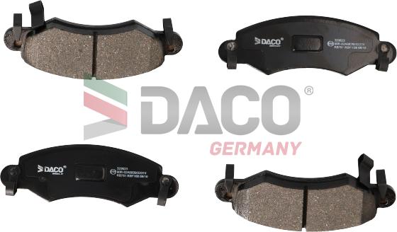 DACO Germany 323623 - Brake Pad Set, disc brake autospares.lv