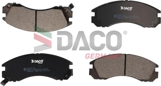 DACO Germany 323018 - Brake Pad Set, disc brake autospares.lv