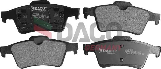 DACO Germany 323030 - Brake Pad Set, disc brake autospares.lv