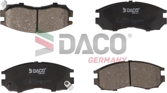 DACO Germany 323020 - Brake Pad Set, disc brake autospares.lv