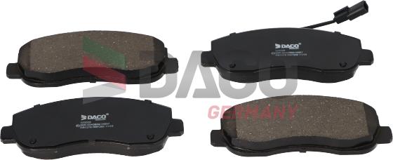 DACO Germany 323028 - Brake Pad Set, disc brake autospares.lv