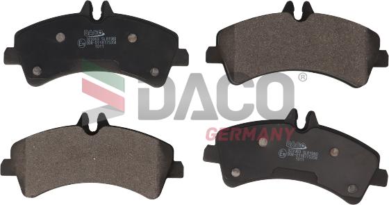 DACO Germany 323363 - Brake Pad Set, disc brake autospares.lv