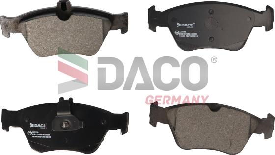 DACO Germany 323330 - Brake Pad Set, disc brake autospares.lv