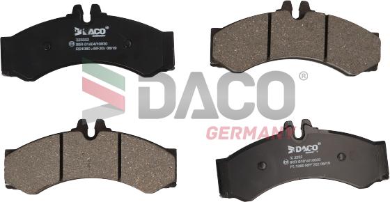 DACO Germany 323332 - Brake Pad Set, disc brake autospares.lv