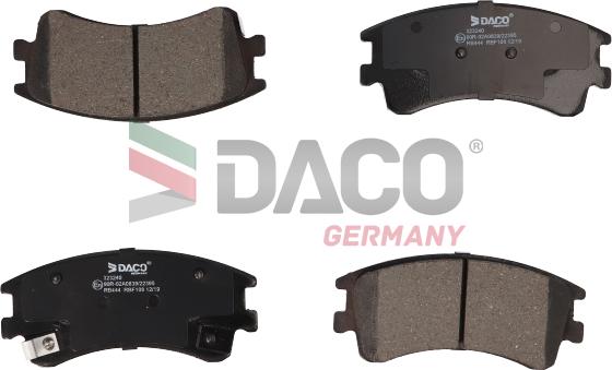 DACO Germany 323240 - Brake Pad Set, disc brake autospares.lv